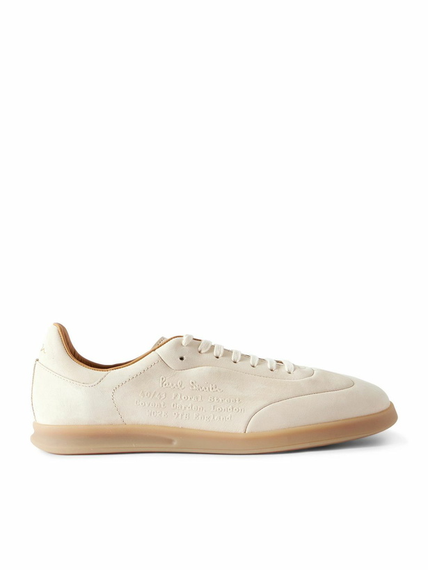 Photo: Paul Smith - Bailey Logo-Embossed Nubuck Sneakers - Neutrals