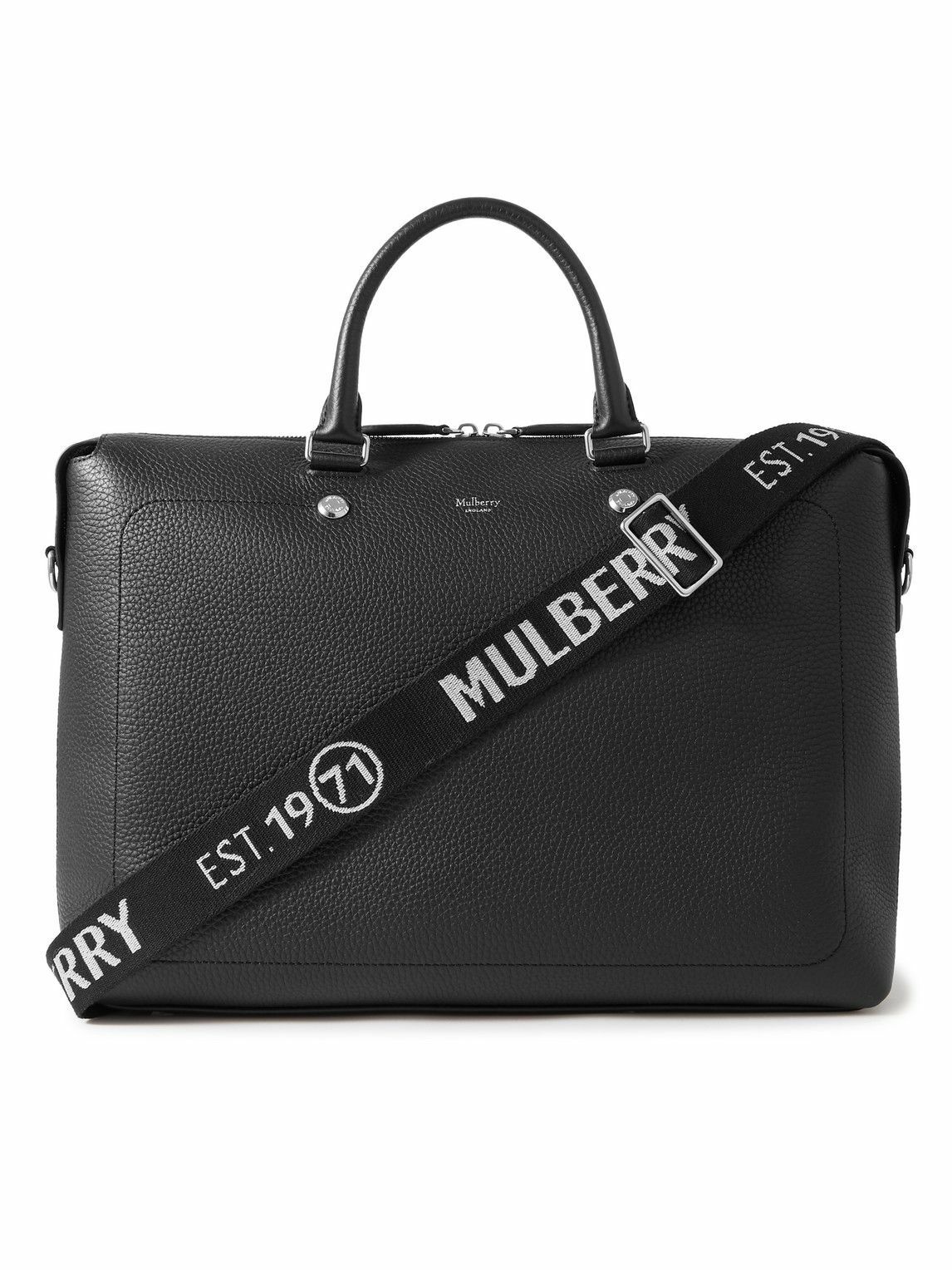 Mulberry - City Full-Grain Leather Briefcase Mulberry