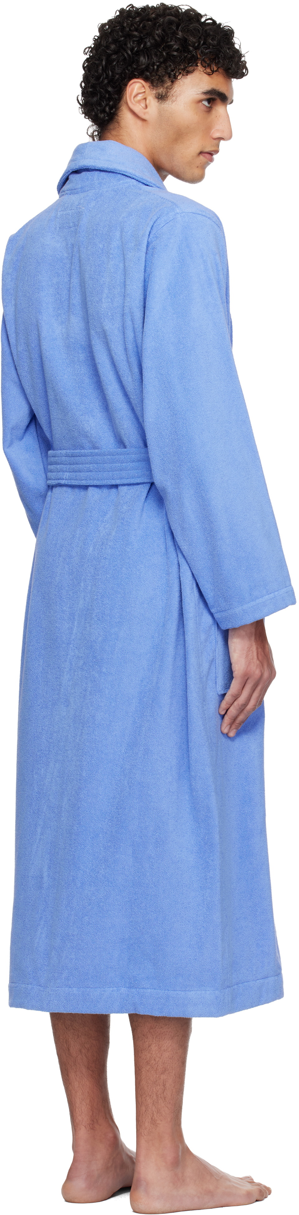 Tekla Blue Terry Classic Bathrobe