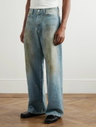 ssstein - Wide-Leg Distressed Jeans - Blue