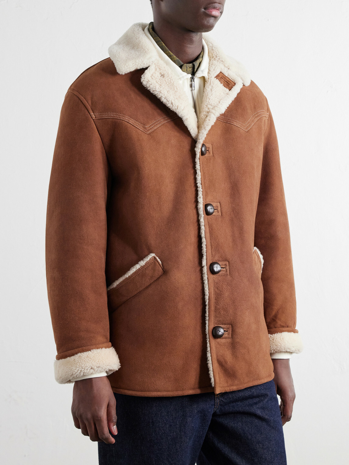 Fortela - Shearling Jacket - Brown