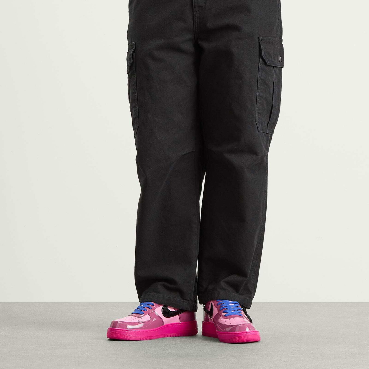 Nike Air Force 1 Low QS Sneaker in Pink Cooler/Mulberry Rose/Hyper Blue