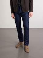 Zegna - 232 Leather-Trimmed Suede Sneakers - Brown