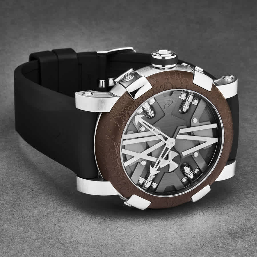 Romain Jerome Steampunk Grey Dial Mens Watch RJ.ST.AU.401.10