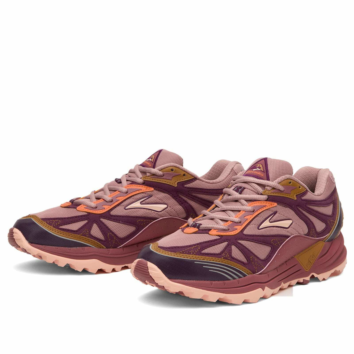Brooks Men's Cascadia 1 Sneaker in Woodrose/Roan Rogue/Pickled Beet