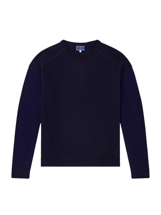 Photo: Blue Blue Japan - Wool-Blend Sweater - Blue