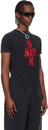 VETEMENTS Black Sins Fitted T-shirt