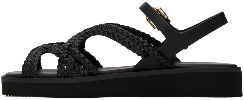 See by Chloé Black Sansa Flat Sandals
