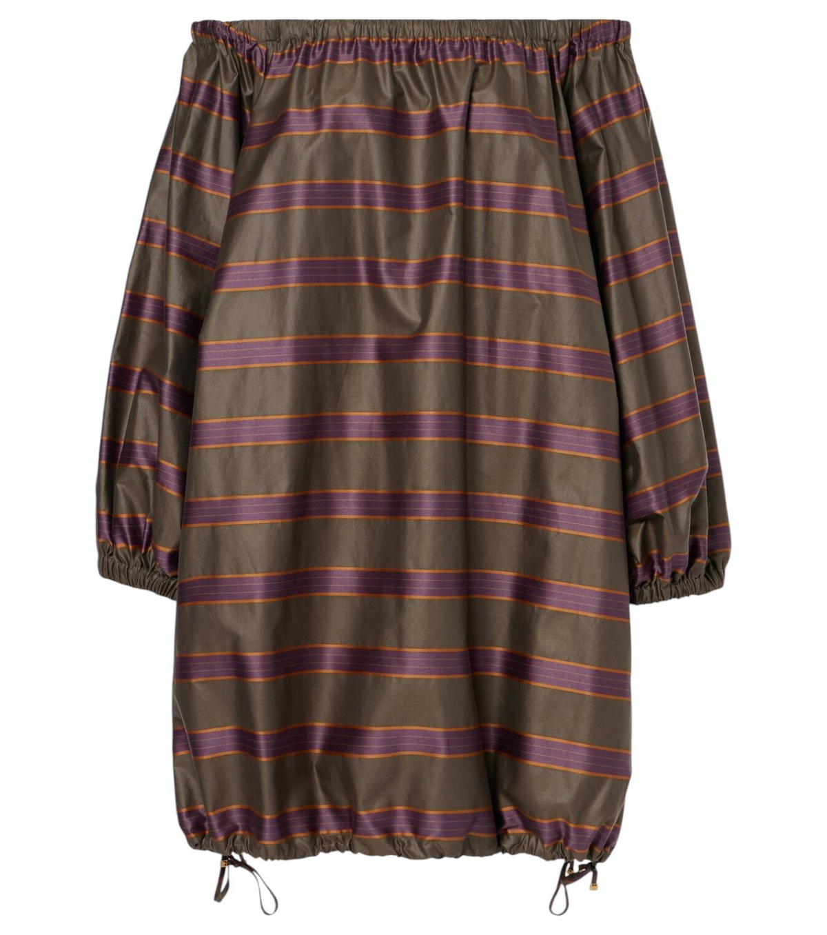 【MAX MARA】Brioso cotton & silk striped mini dress MAX MARA - Brioso Cotton & Silk Striped Mini Dress Max Mara