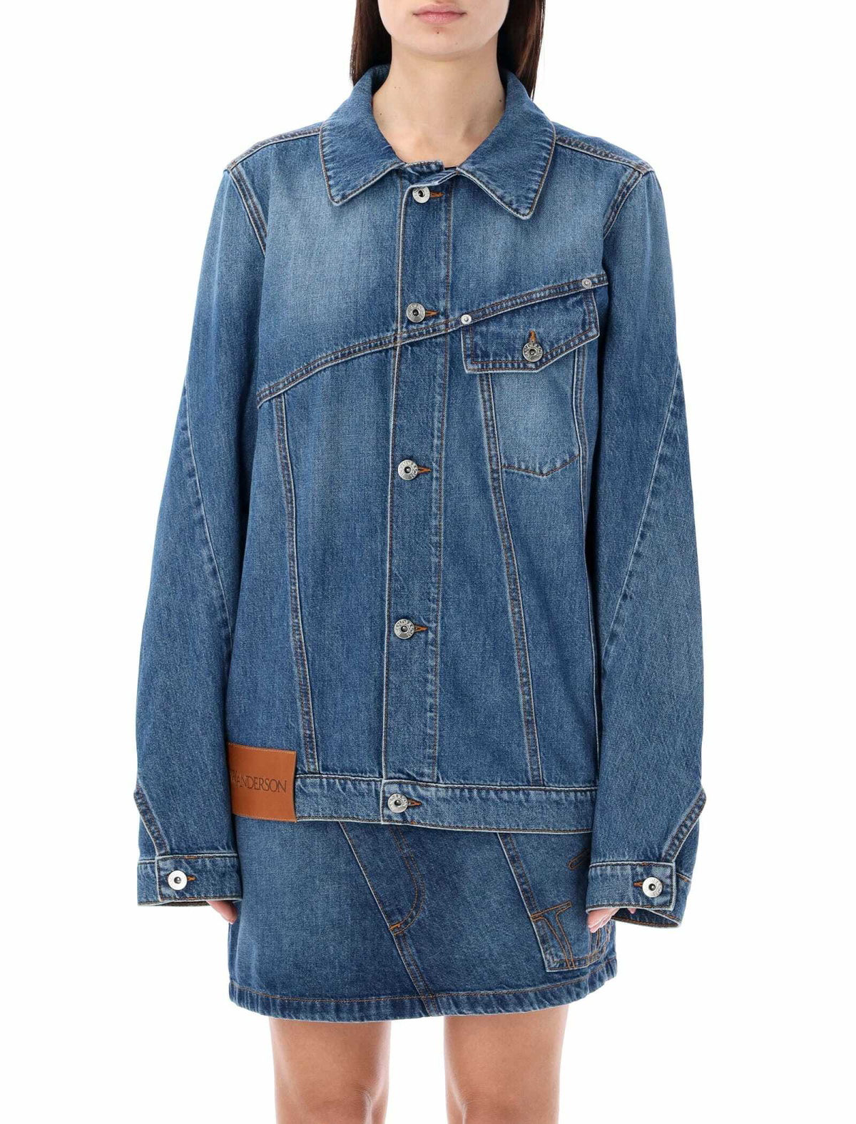 【美品】JW ANDERSON Blue Denim Ruffle Jacket JW Anderson Blue Denim Ruffle Jacket JW Anderson