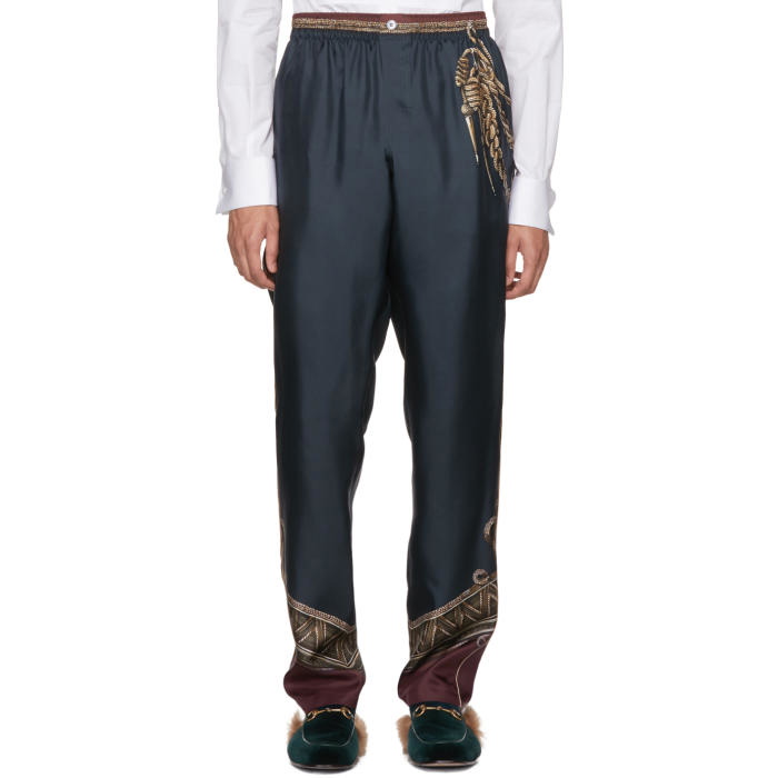 Photo: Dolce and Gabbana Green Knight Trousers