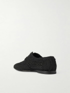 Dolce&Gabbana - Crocheted Derby Shoes - Black
