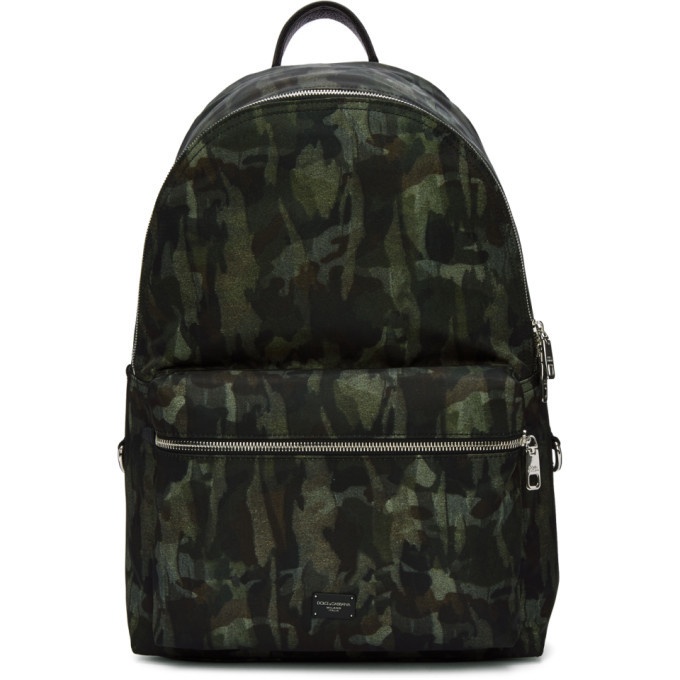 Photo: Dolce and Gabbana Green Camo Backpack