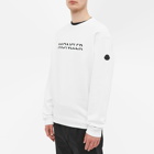 Moncler Men's Logo Crew Sweat in White