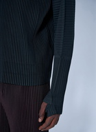 Homme Plissé Issey Miyake Pleated Half Zip Through Top