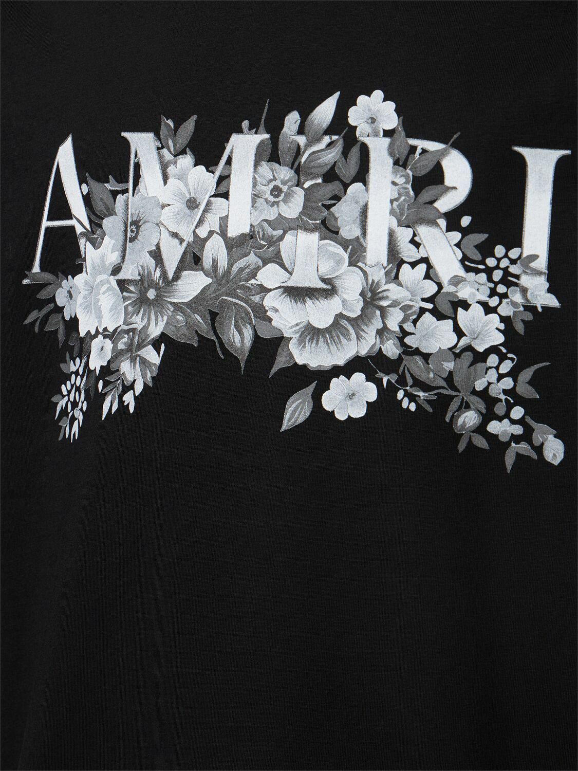 AMIRI☆Amiri Garden コットン 花柄 ロゴ Tシャツ AMIRI ロゴ Garden プリント コットン Tシャツ 人気 Tシャツ