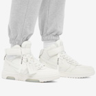 Off-White Men's Out Of Office Mid Leather Sneakers in White