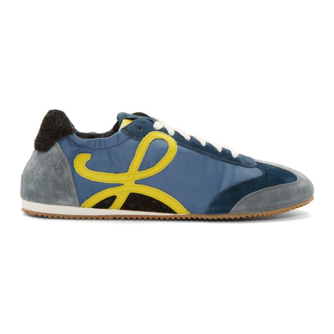 Photo: Loewe Blue and Yellow Ballet Runner Sneakers