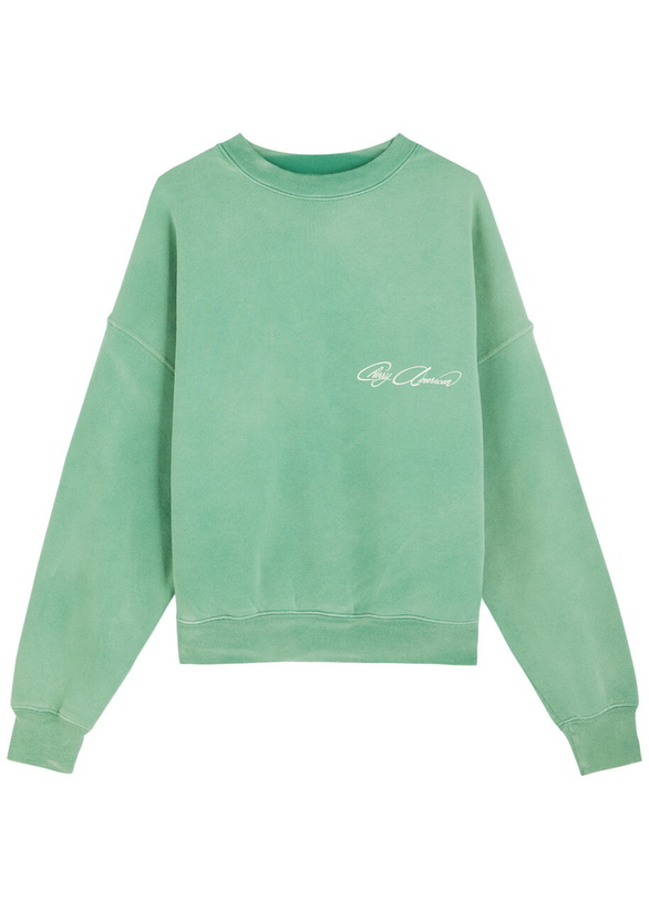 Photo: Cherry Los Angeles Printed Cotton Sweatshirt Teal