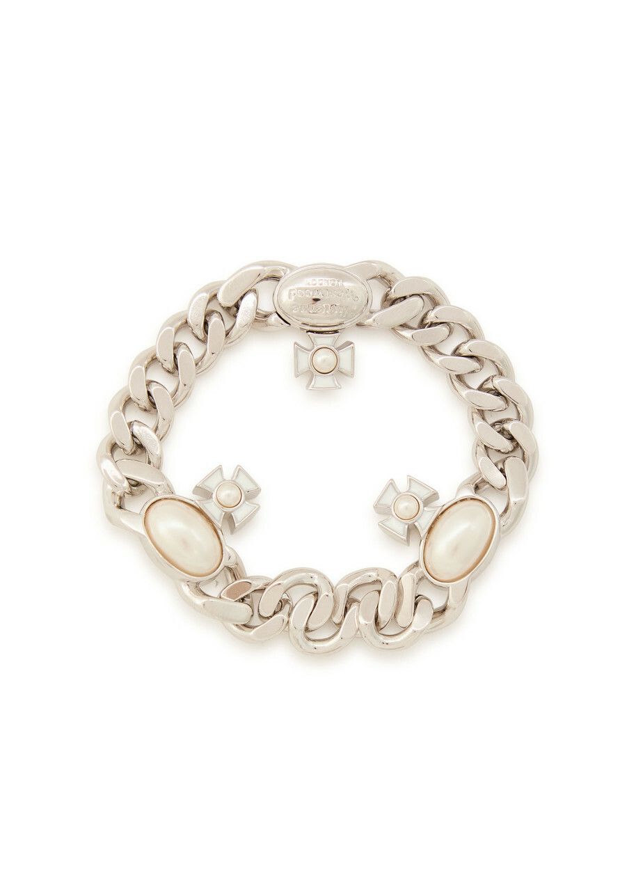 Vivienne Westwood The Gaby Orb-charm Chain Bracelet Silver