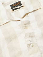 Beams Plus - Camp-Collar Striped Linen Shirt - Neutrals