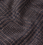 Rubinacci - Double-Breasted Houndstooth Virgin Wool, Linen and Cashmere-Blend Overcoat - Brown