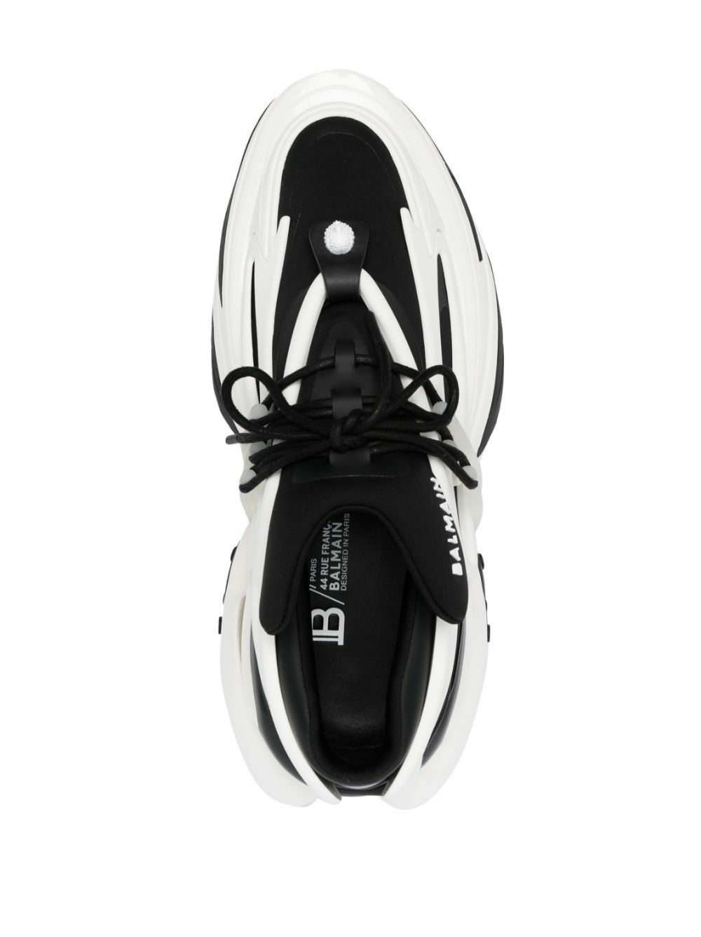Balmain White Unicorn Leather Sneakers