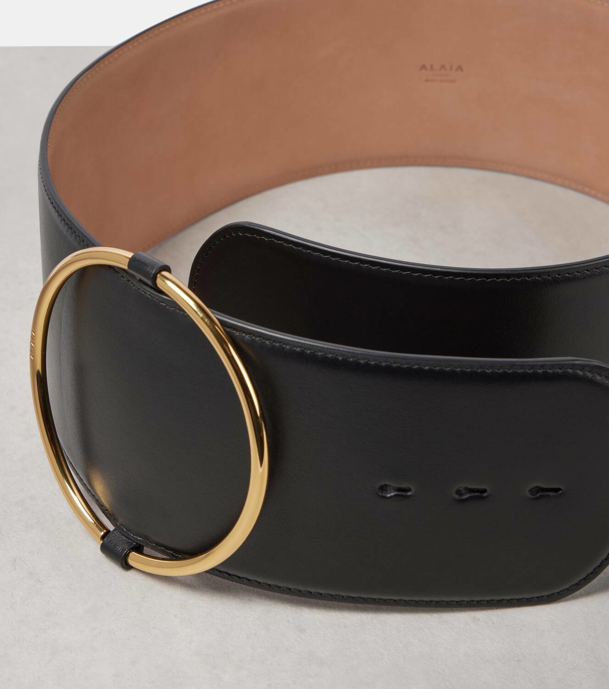 Alaïa Ring leather belt
