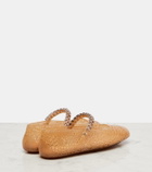 Jimmy Choo Jelly crystal-embellished ballet flats