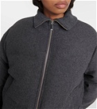 Toteme Wool-blend flannel puffer jacket