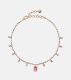 Shay Jewelry 18kt rose gold choker with sapphire and diamonds