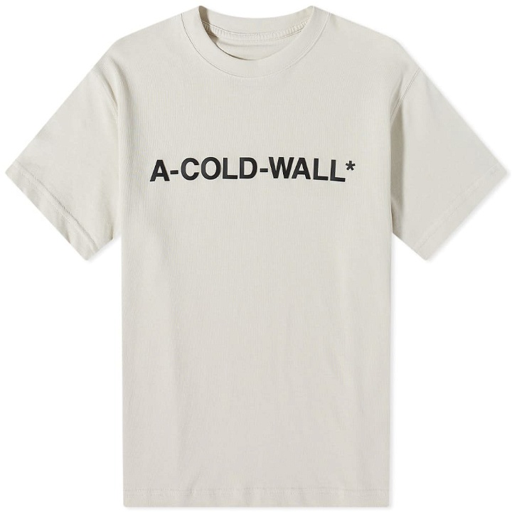 Photo: A-COLD-WALL* Men's Logo T-Shirt in Bone