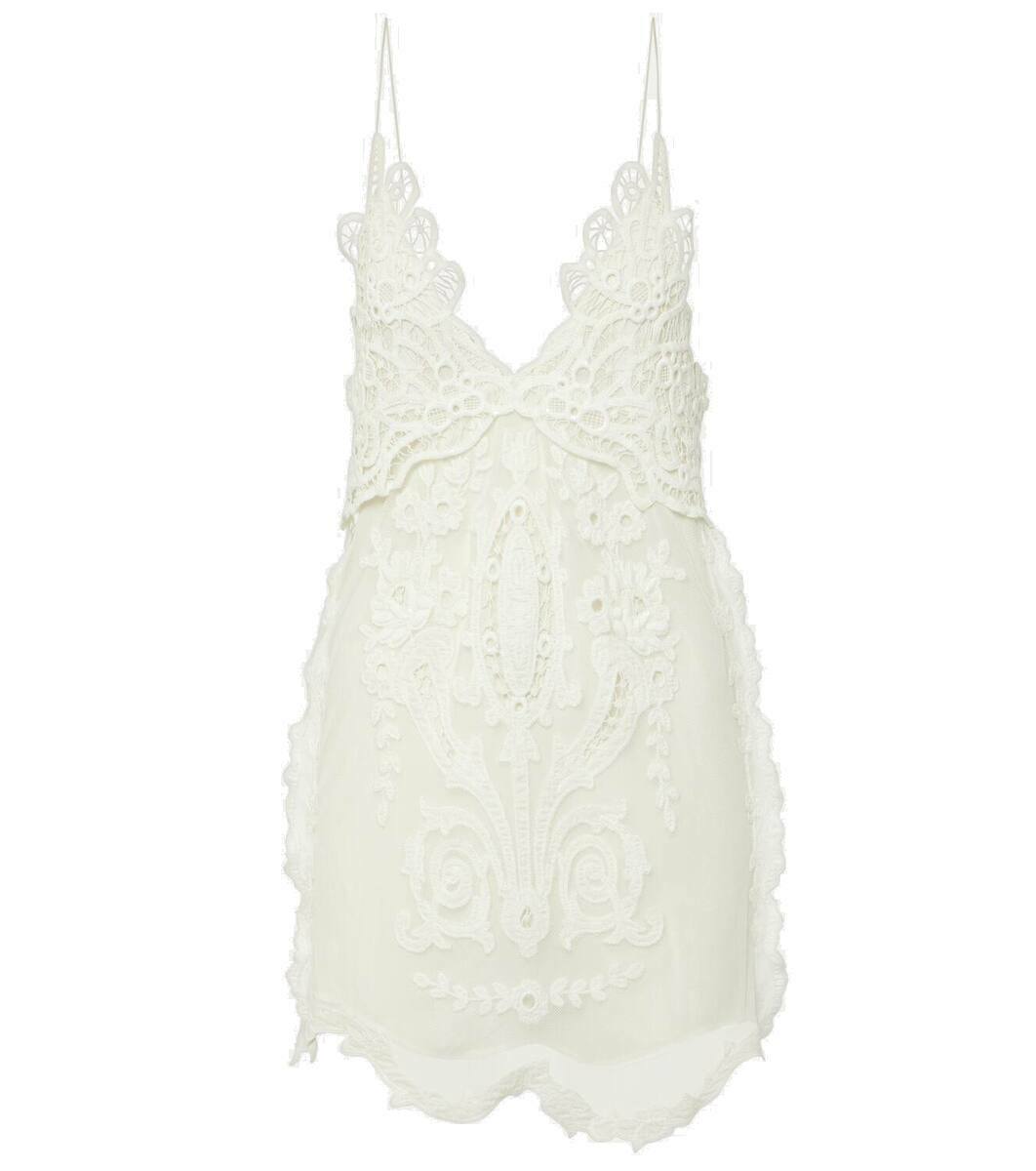 Isabel Marant Virginia lace-trimmed minidress Isabel Marant