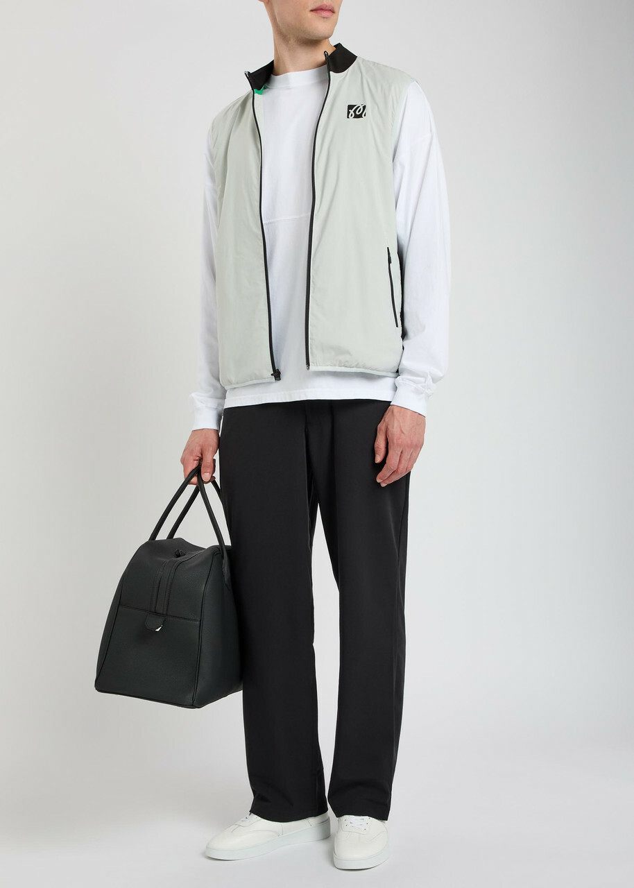 Malbon Performance Logo-print Shell Vest Silver