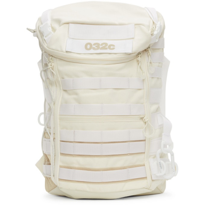 Photo: 032c White adidas Originals Edition Canvas Logo Backpack