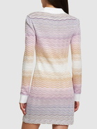 MISSONI - Chevron Cotton Blend Knit Mini Dress