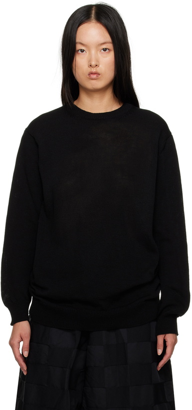 Photo: Comme des Garçons Comme des Garçons Black Crewneck Sweater