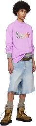 ERL Purple 'Surf' Long Sleeve T-Shirt