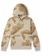 Mastermind World - Logo and Camouflage-Print Cotton-Jersey Hoodie - Brown