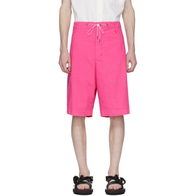 Photo: Fumito Ganryu Pink Silk Broadcloth Shorts