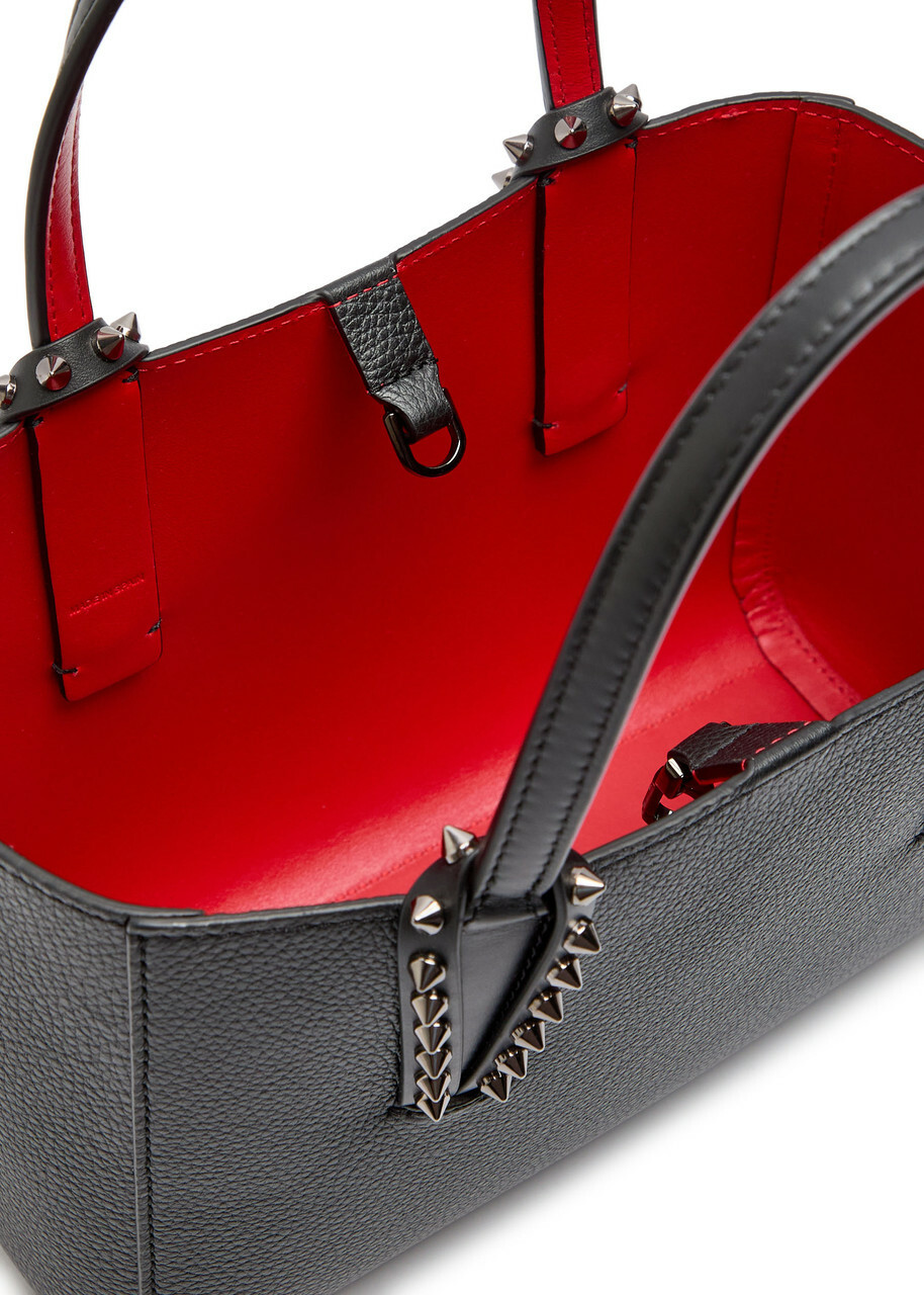 Christian Louboutin Cabata Mini Grained Leather Tote - Black - One Size