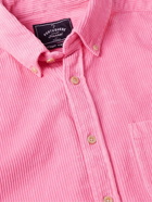 Portuguese Flannel - Lobo Button-Down Collar Cotton-Corduroy Shirt - Pink