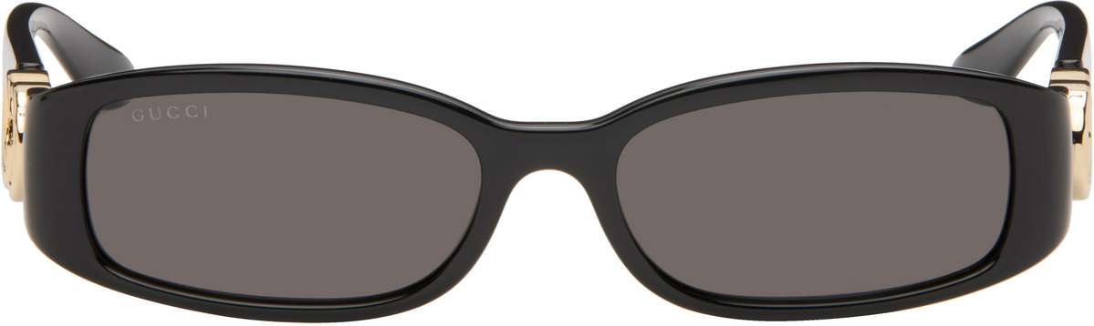 Gucci Black Rectangular Frame Sunglasses