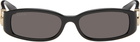 Gucci Black Rectangular Frame Sunglasses
