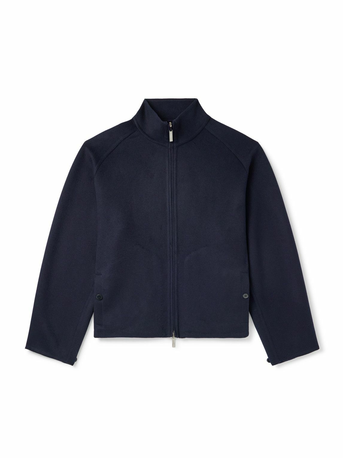 Stòffa - Cashmere Blouson Jacket - Blue
