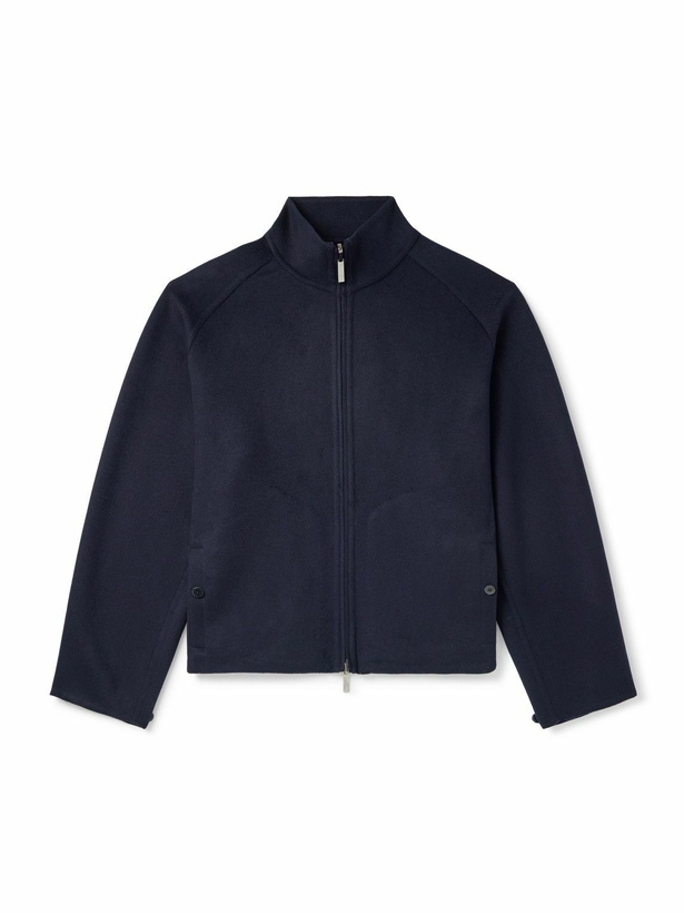 Photo: Stòffa - Cashmere Blouson Jacket - Blue