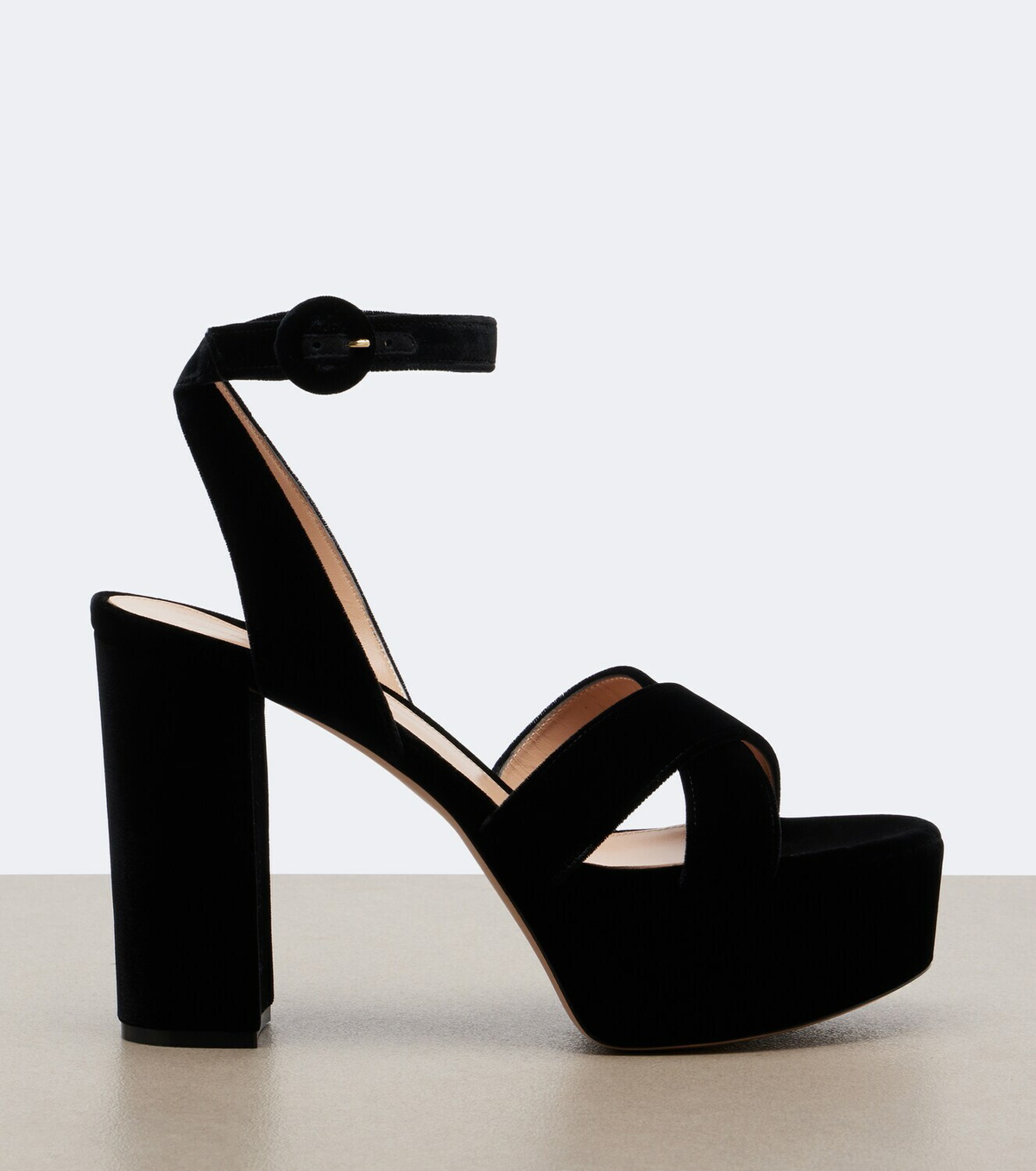 Gianvito Rossi Sabrina velvet platform sandals