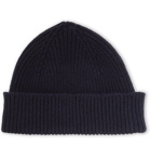 Paul Smith - Ribbed Cashmere and Wool-Blend Beanie - Men - Navy