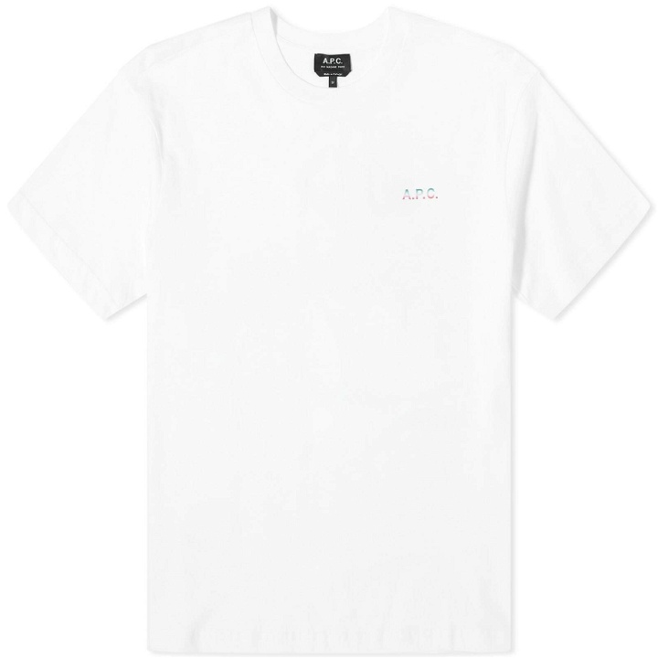 Photo: A.P.C. Men's Nolan Back Print T-Shirt in White