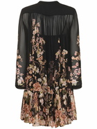 ZIMMERMANN Natura Printed Viscose Mini Dress